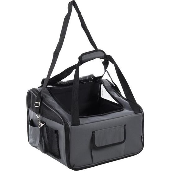 Flamingo Autosedačka pro psy Ida šedá 44x34