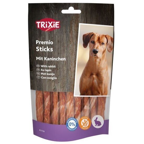 Trixie Premio RABBIT STICKS tyčinky s králíkem 100 g
