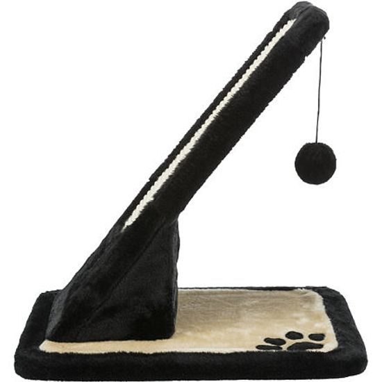 Trixie Škrábadlo s hračkou nakloněná plošina 30x42x40cm černá/krém