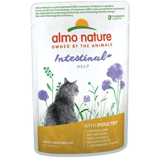 Almo Nature Holistic Intestinal Help s kuřecím 70g výhodné balení 30ks