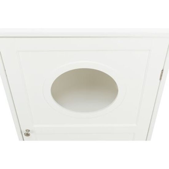 Trixie XL domek na kočičí toaletu 2 poličky MDF 53x90x58cm bílá