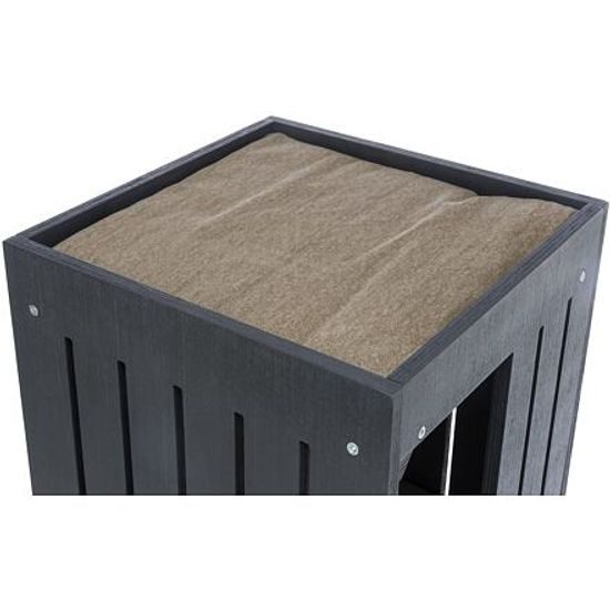 Trixie BE NORDIC škrabadlo FREIA 123cm 2xkukaň hammock antracit/písek