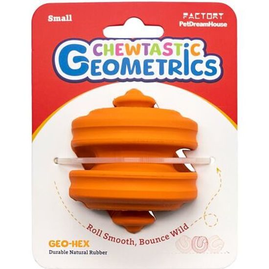 Petdreamhouse Chewtastic Geometrics Geo-Hex – oranžová
