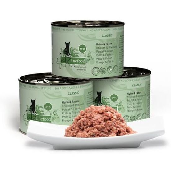 Catz finefood Konzerva CF No.15 s kuřecím a bažantím masem 200g