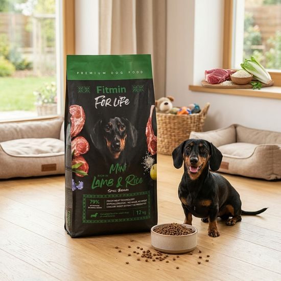 Fitmin For Life Lamb & Rice Mini krmivo pro psy 12 kg