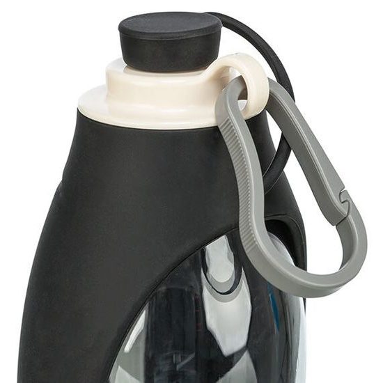 Trixie Lahev na vodu se sklopnou silikonovou miskou 0.55 l plast/silikon