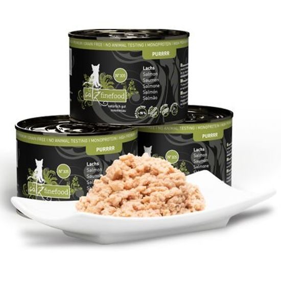 Catz finefood Konzerva CF Purr No.105 s lososem 190 g