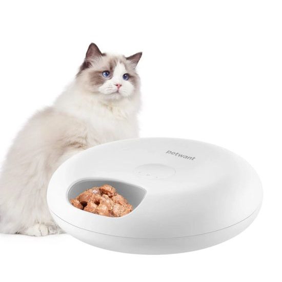 Petwant F13 automatický dávkovač suchého i mokrého krmiva na 6 porcí