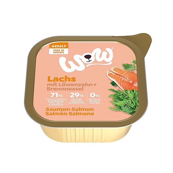 WOW Paštika Losos s rajčaty Adult 150g