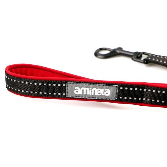 Aminela jednoduché vodítko nepodšité Sport & City 20mm/150cm červená