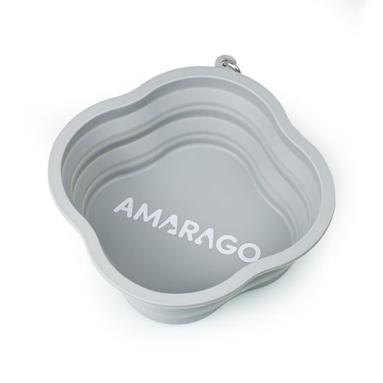 Amarago silikonová skládací miska 1000ml šedá