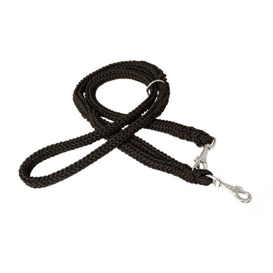 BAFPET Lanové přepínací vodítka pletené HUGO černá