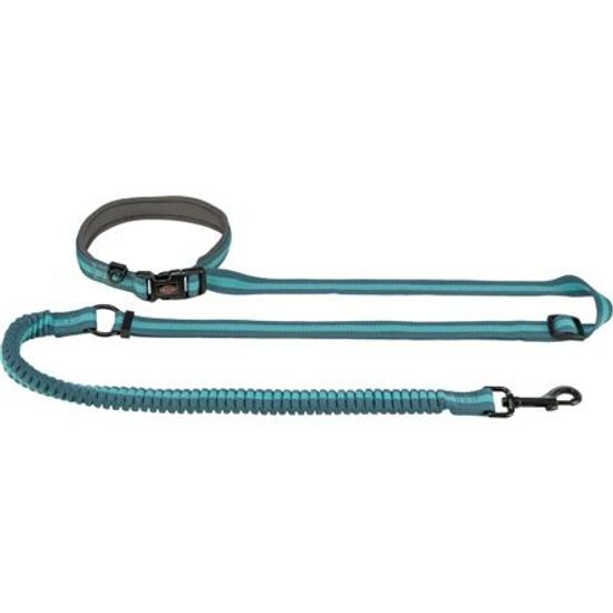 Trixie Jogging vodítko 1,33-1,80m/20mm petrolej/aqua