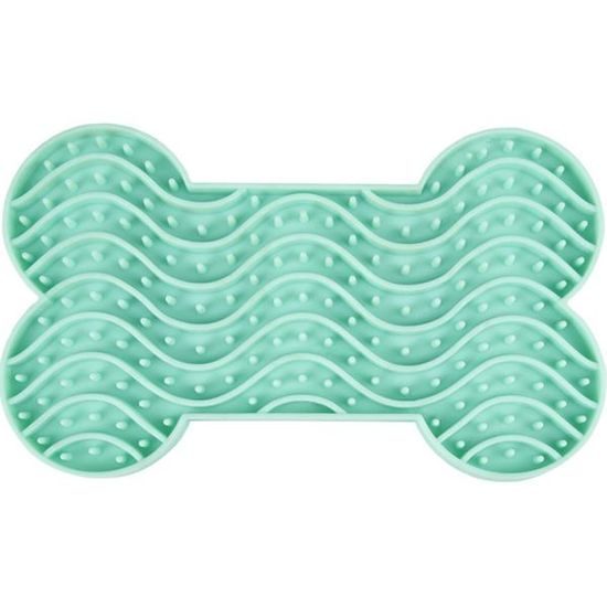 Flamingo Lízací podložka Yummee 15x8,5 zelená