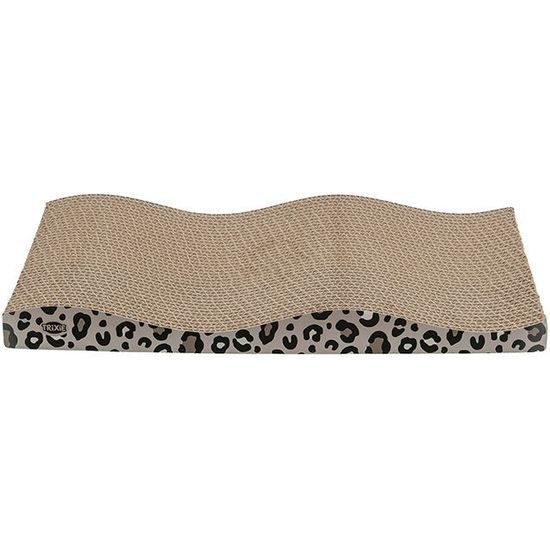 TRIXIE Škrabací karton LEO vlnovka s catnipem 44 x 6 x 25 cm 2 ks leopardí