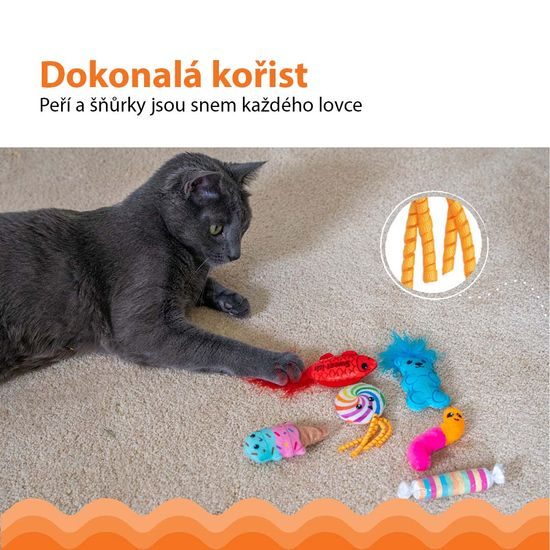 Catstages Sada hraček s catnipem 6ks