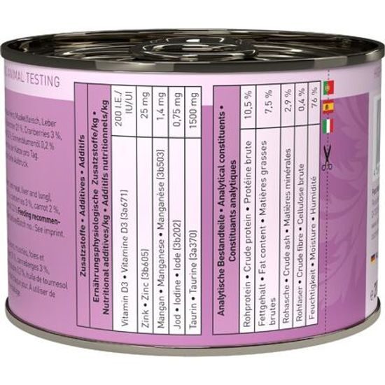 Catz finefood Konzerva CF No.11 s jehněčím a králičím masem 200g