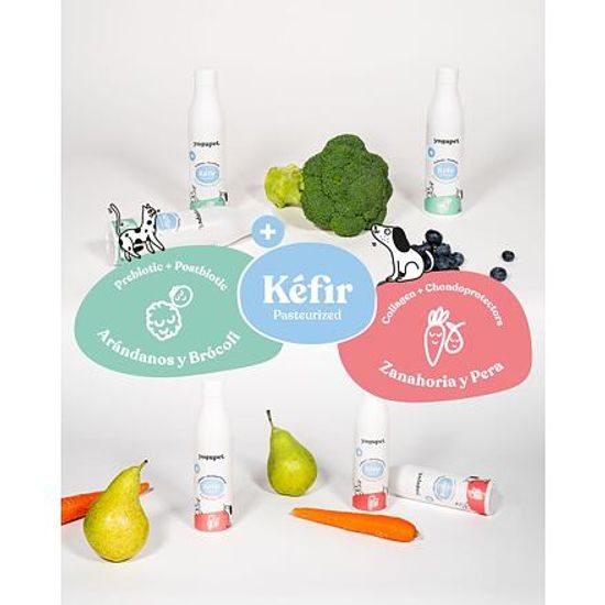 Yogupet Kefír pro psy a kočky s laktobacily s brusinkami a brokolicí