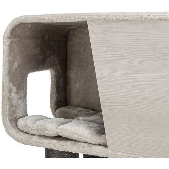 TRIXIE Škrabadlo RAFAEL XXL, 2 x jeskyně, hamaka, 156 cm, šedá