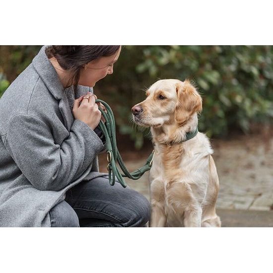 Trixie Vodítko PURE kožené kulaté nastavitelné S: 2 m/ 10 mm šalvějová