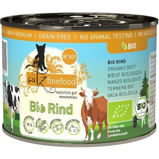 Catz finefood Konzerva CF Bio No.507 s hovězím masem 200 g