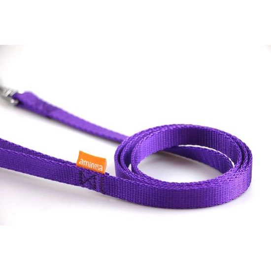 Aminela popruhové vodítko 15mm/140cm fialové