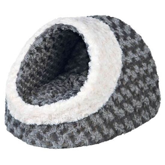 Trixie KALINE plyšová kukaň 35x26x41cm šedá/krémová