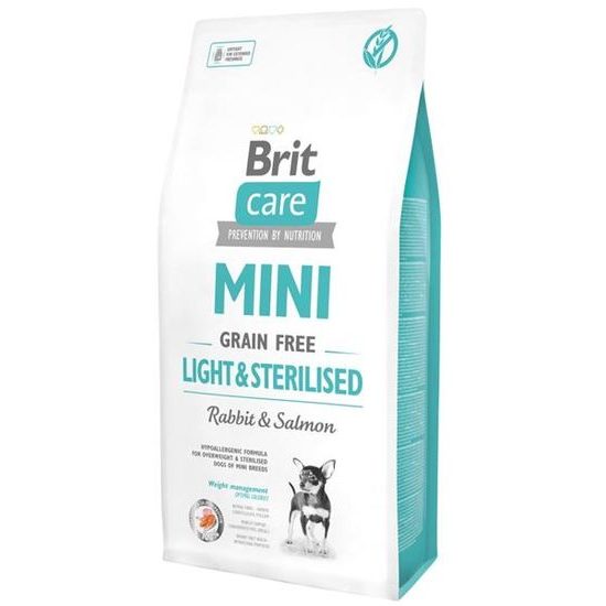 Brit Care Mini Dog Light & Sterilised Rabbit&Salmon 7 kg