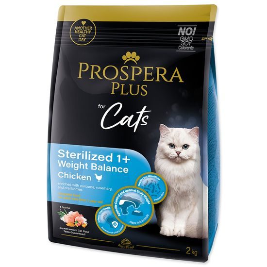 Prospera Plus Krmivo Sterilized 1+ Chicken Weight Balance 2kg