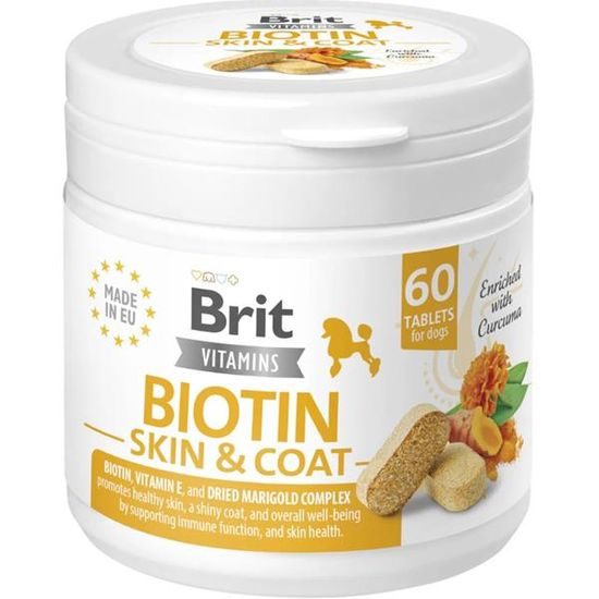 Brit Vitamins Biotin Skin&Coat Care 120g (60 tbl.)