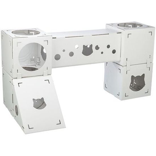 Trixie FINCA FELICE kartonový nábytek pro kočky 125x62x62cm nosnost 8kg bílá