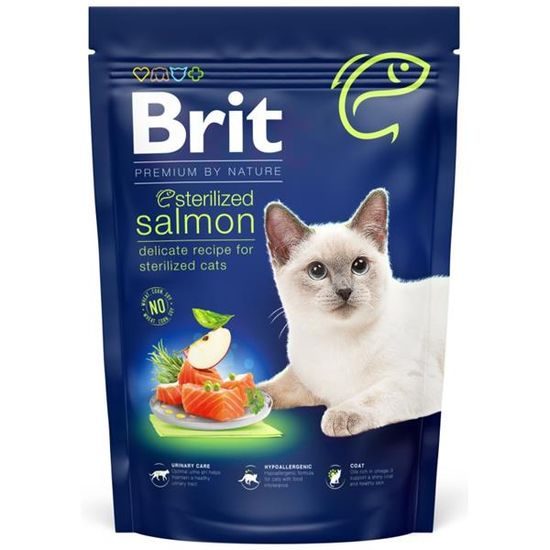 Brit Premium by Nature Cat Sterilised Salmon  800 g