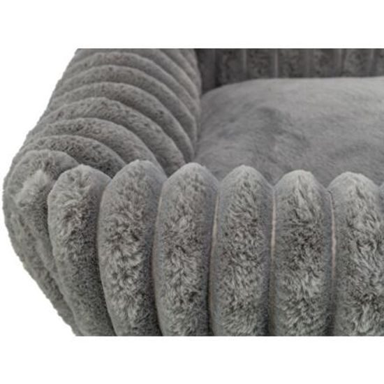 Trixie Pelech LONNI obdélníkový manšestrový plyš šedý