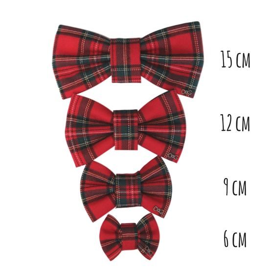 FUNKY DOG Skotský Červený kostkovaný motýlek