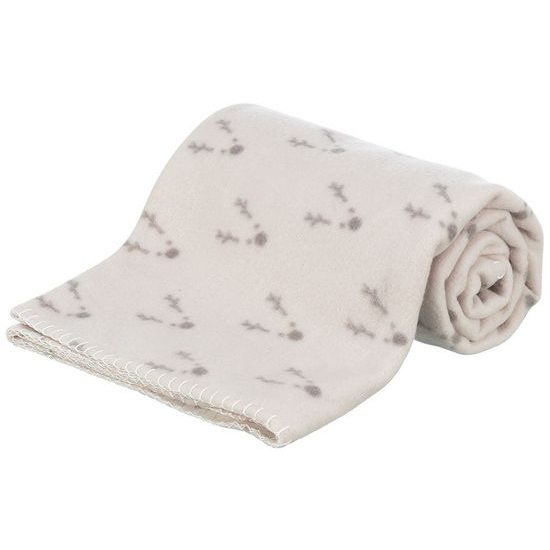 Trixie Xmas vánoční fleecová deka NATALYA, 150 x 100 cm, vínová/světlemodrá/šedá