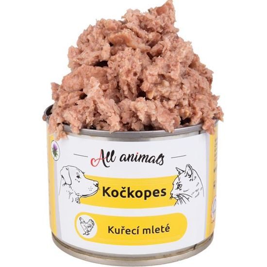 All Animals Kočkopes konzerva kuřecí mleté 200g