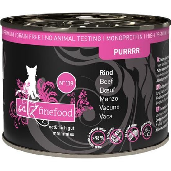 Catz finefood Konzerva CF Purr No.119 s hovězím masem 200 g