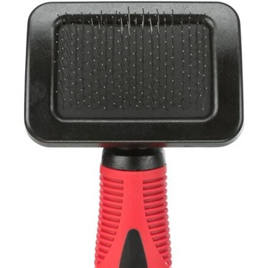 Trixie Jemný kartáč tenké drátěné štětiny plastová rukojeť