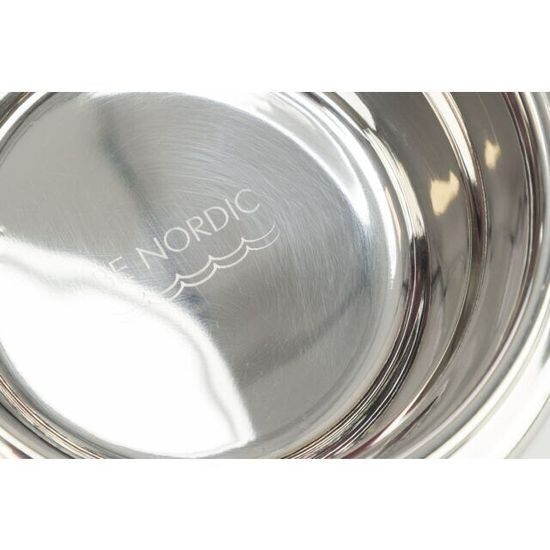 Trixie BE NORDIC bar s miskami 2x0,4 l/ø 14 cm MDF/nerez bílá