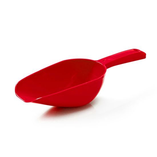 Lopatka na stelivo hluboká bez dírek Argi červená 30 x 11 x 7 cm