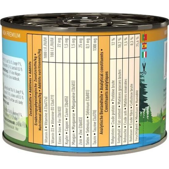 Catz finefood Konzerva CF Bio No.507 s hovězím masem 200 g