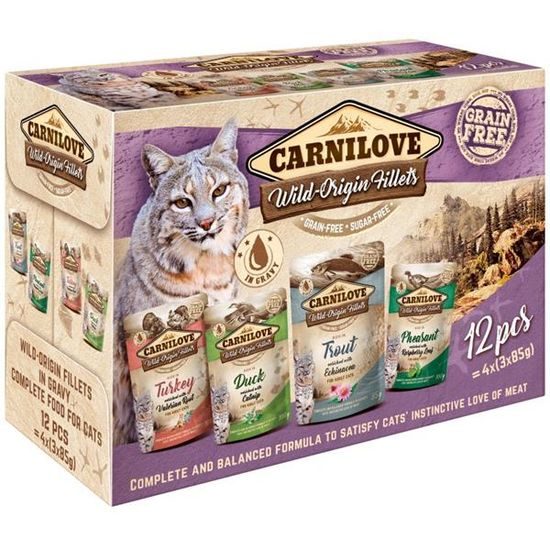 Carnilove Cat kapsička MULTIPACK (12x85g)