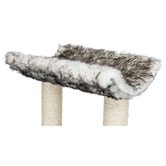 Trixie Škrábadlo ISABA s pelíškem,dlouhý plyš 62cm černo-bílé