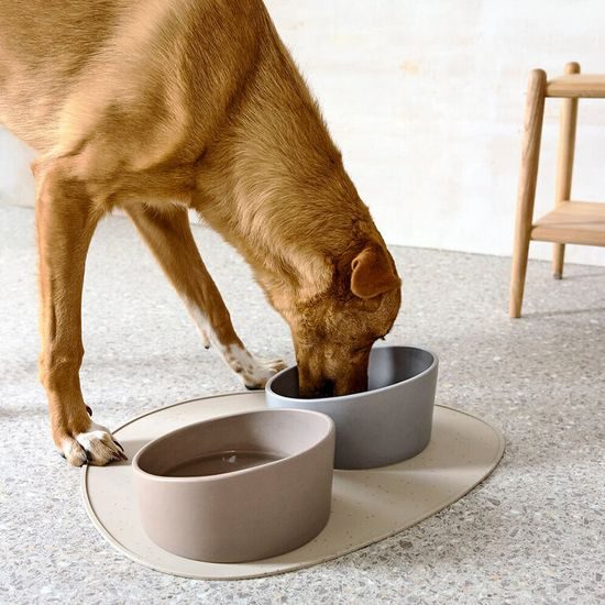 Dog Feeding Mat Loua light grey