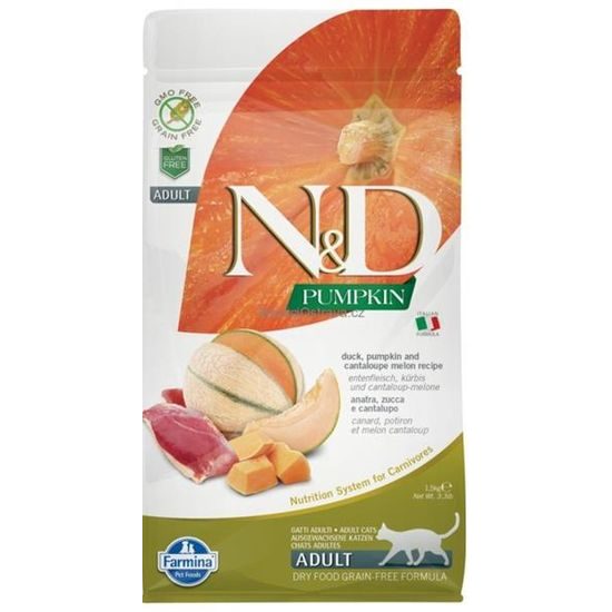 N&D PUMPKIN Cat GF Duck & Cantaloupe Adult 1,5 kg