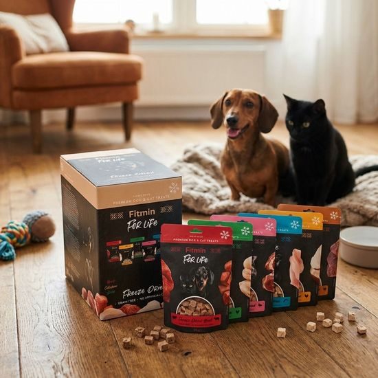 Fitmin For Life Multipack mrazem sušených pamlsků 6 ks