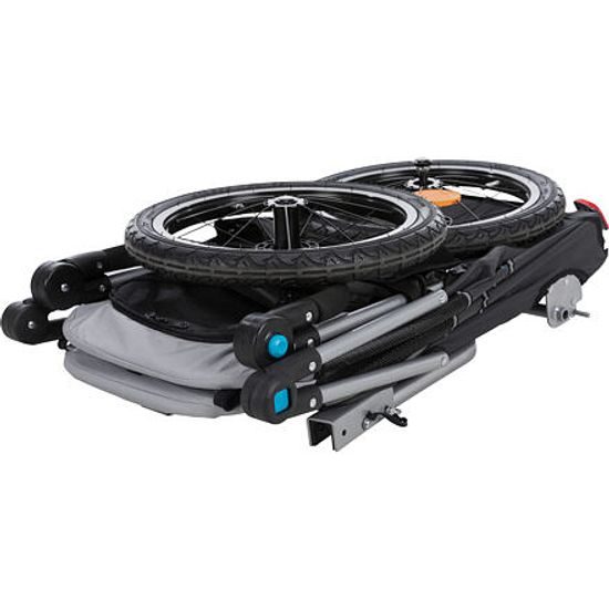 Trixie Vozík za kolo s funkcí rychlého skládání šedý