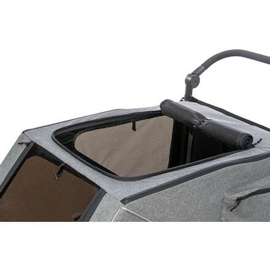 Trixie Vozík za kolo šedá/šalvějová