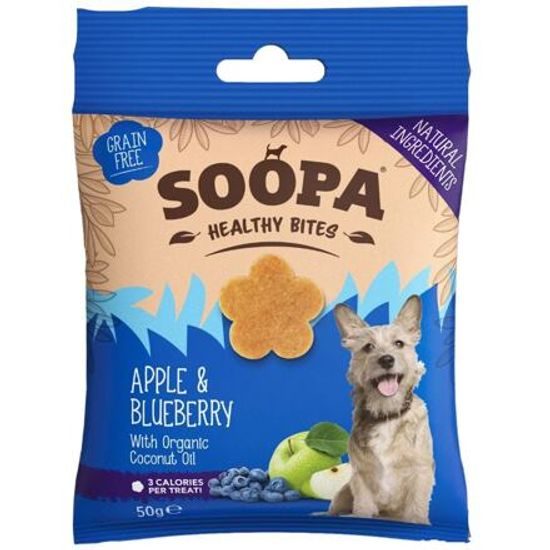 Soopa Pets Soopa Healthy Bites s jablkem a borůvkou 50 g