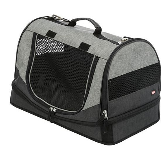 Trixie Transportní taška/pelíšek HOLLY 50x30x30cm nylon černo/šedá (max 15kg)